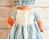 Одежда для пупсов Handmade голубое платье, 42-45 см Zapf HM-EK-67 #Tiptovara#